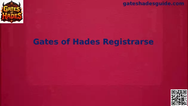 Interfaz de Registro en Gates of Hades México